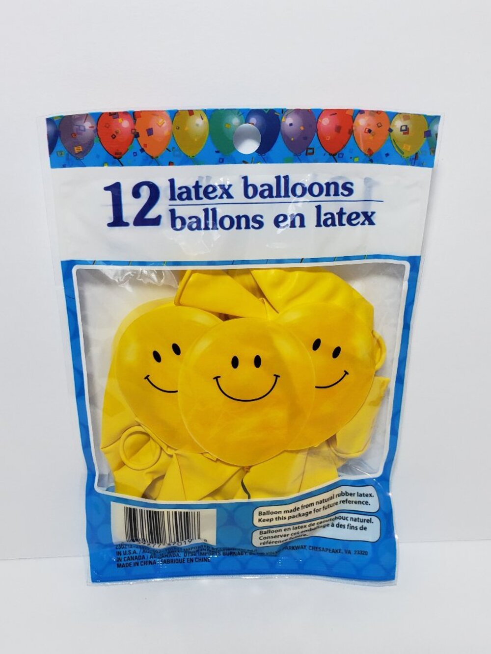 SMILEY FACES 12" Latex Balloons 12 Count Yellow Party Decoration Theme Emoji New